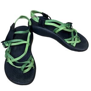 Chaco ZX/2 Classic Sandals Green Double Strap SZ 9